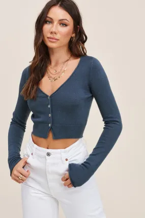 1086SS Mimosa Cropped Sweater