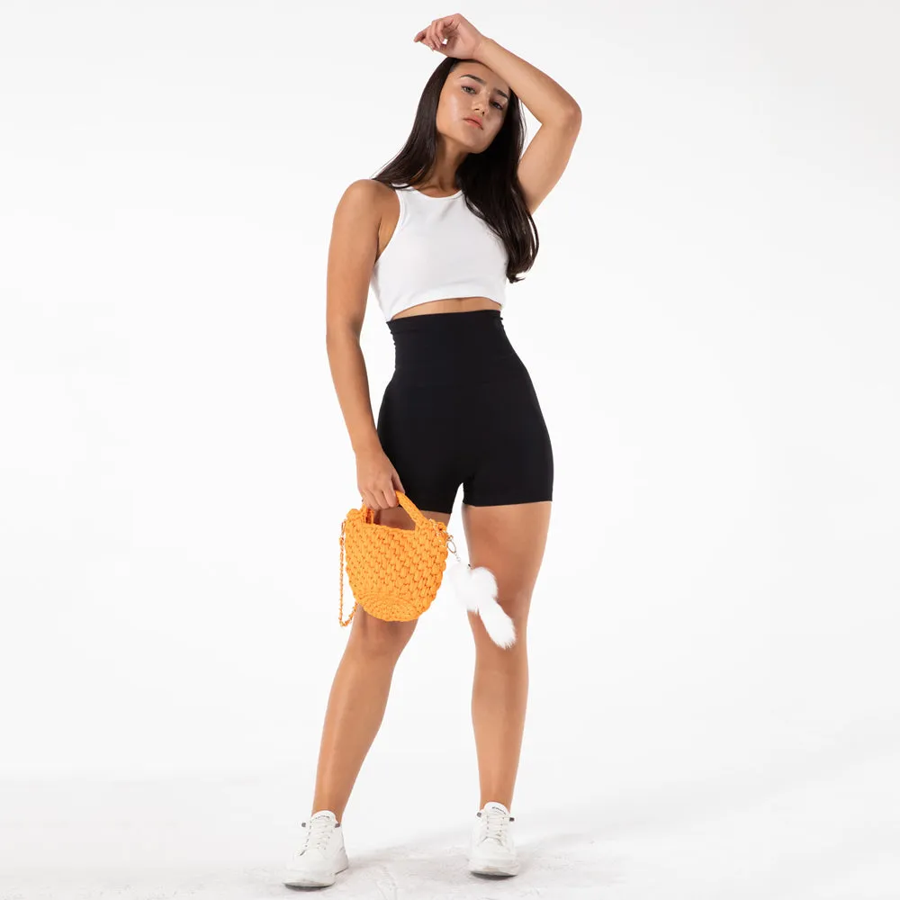 Black High Waist Leggings Shorts