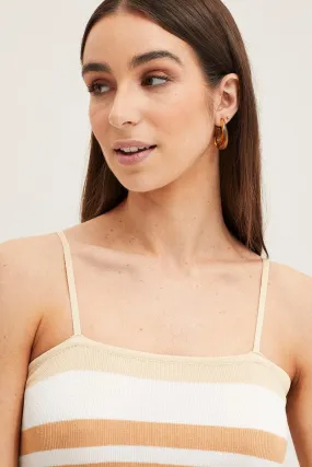 Brown 3 Pack Resin Hoop Earrings
