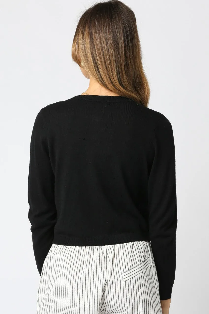 Button Down Fitted Cardigan