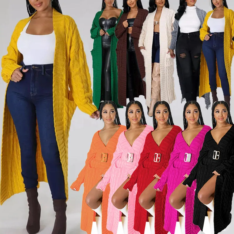 Casual Oversized Knit Pocket Cardigan