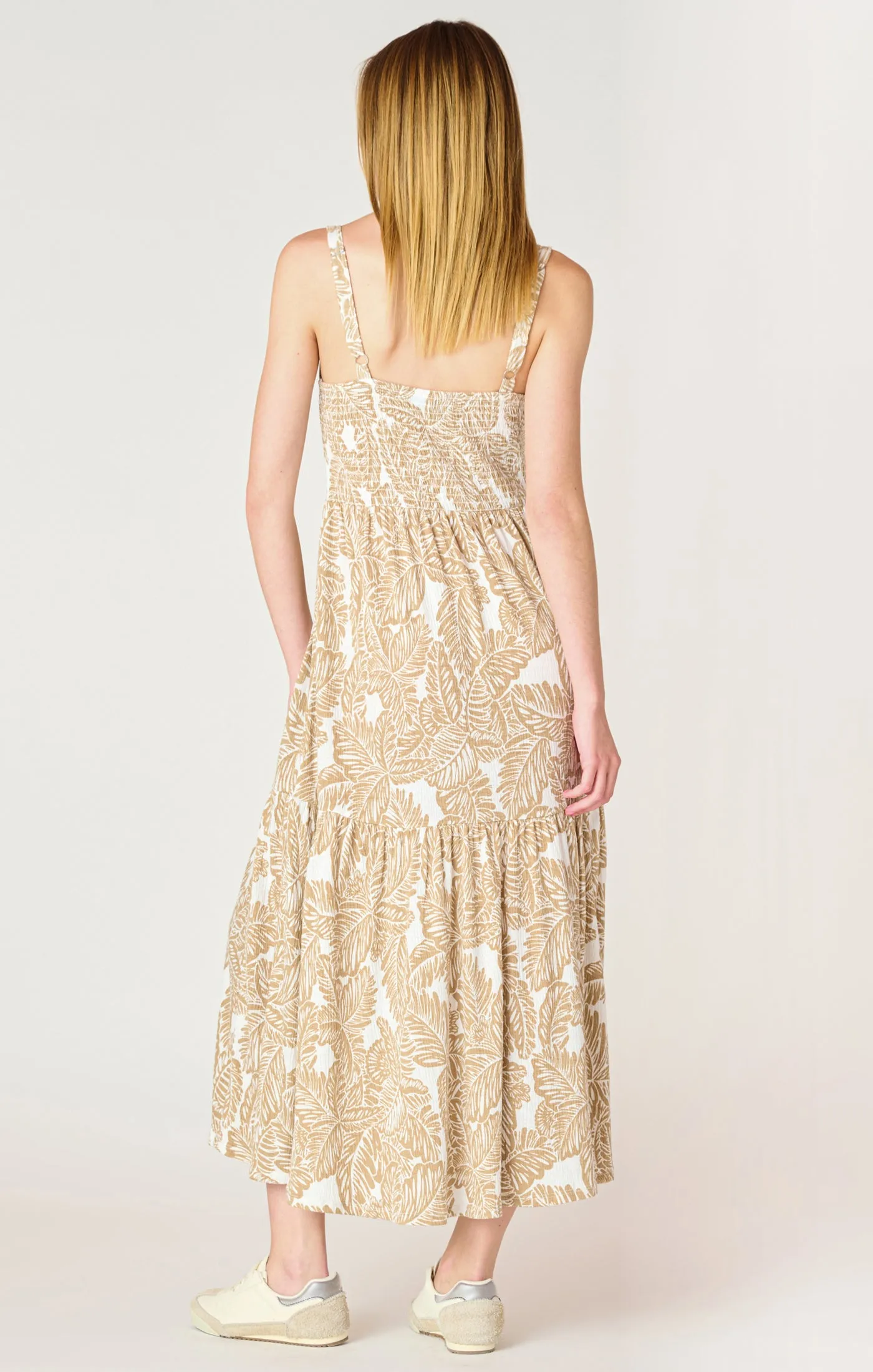 Dex Smocked Midi Dress