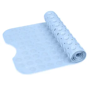Experia Anti Slip Bath Mat with Suction Cup - 100 X 40 CM (Blue Color with Accu Pebble)
