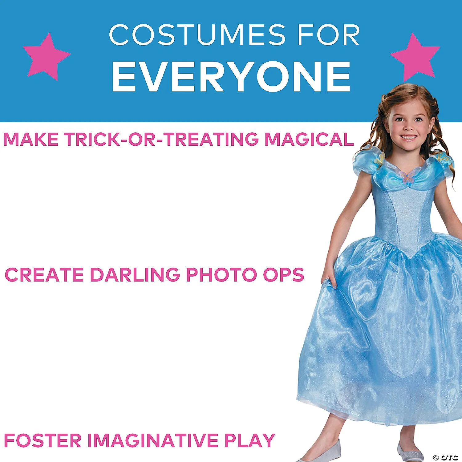 Girl's Cinderella Deluxe Costume - Cinderella Movie