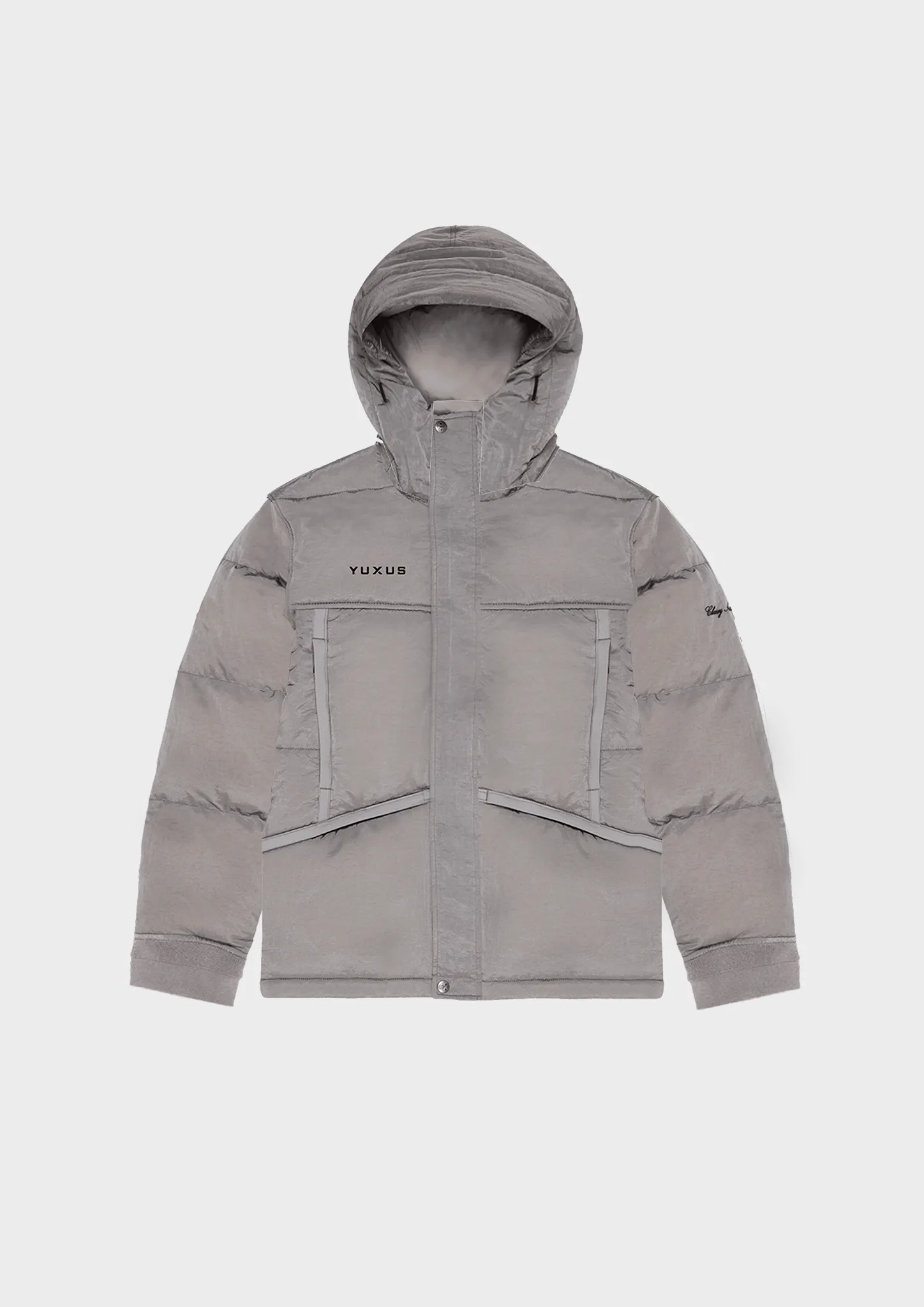 GREY "CLUB" FEATHER COAT