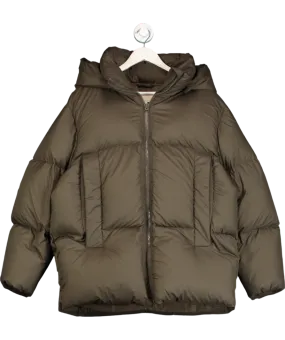 H&M Green Oversized Down Feather Puffer Coat UK XS