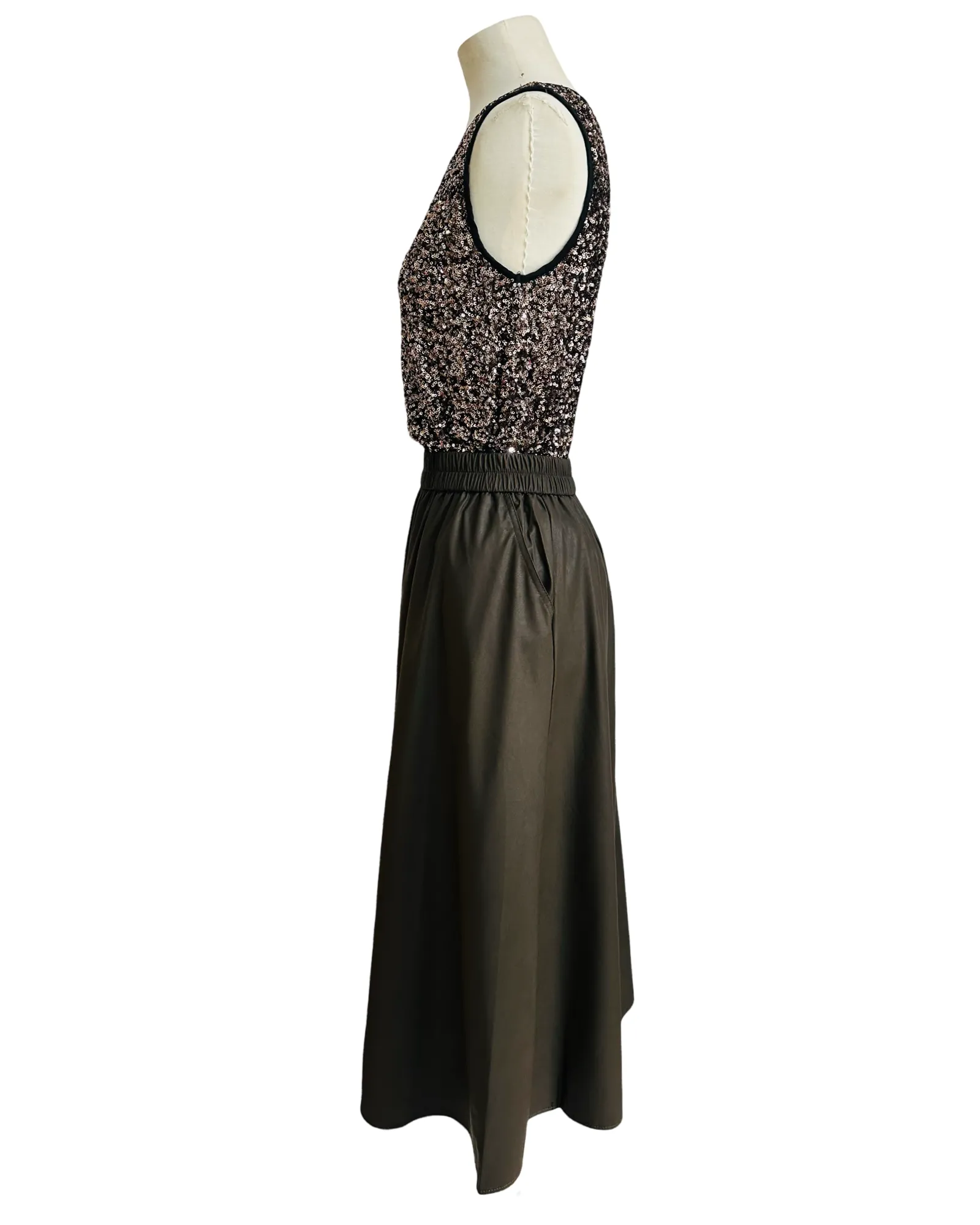 ICON SKIRT dark brown