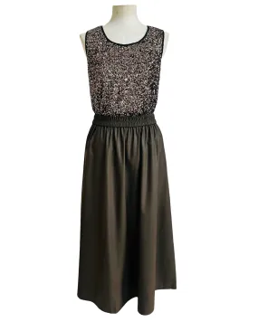 ICON SKIRT dark brown