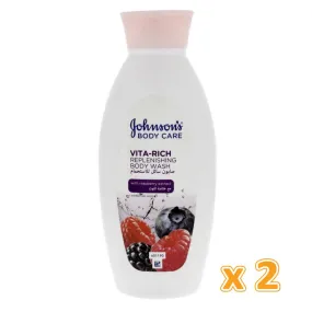 Johnson's Body Care Vita Rich Smoothing Body Wash With Raspberry Extract (2 x 400 ml)