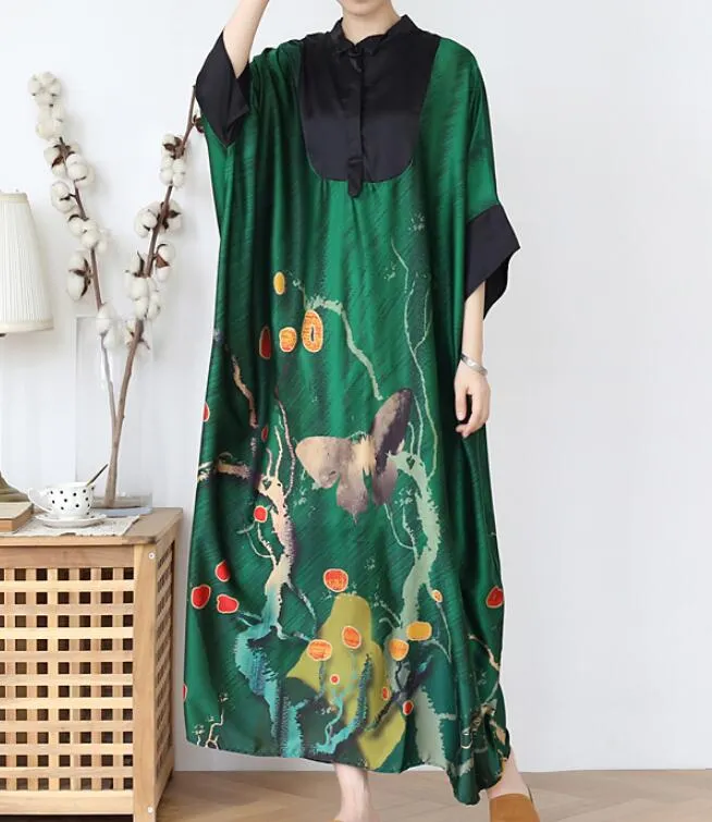 Loose Plus Size Women Summer Fashion Long Dresses AMT962328