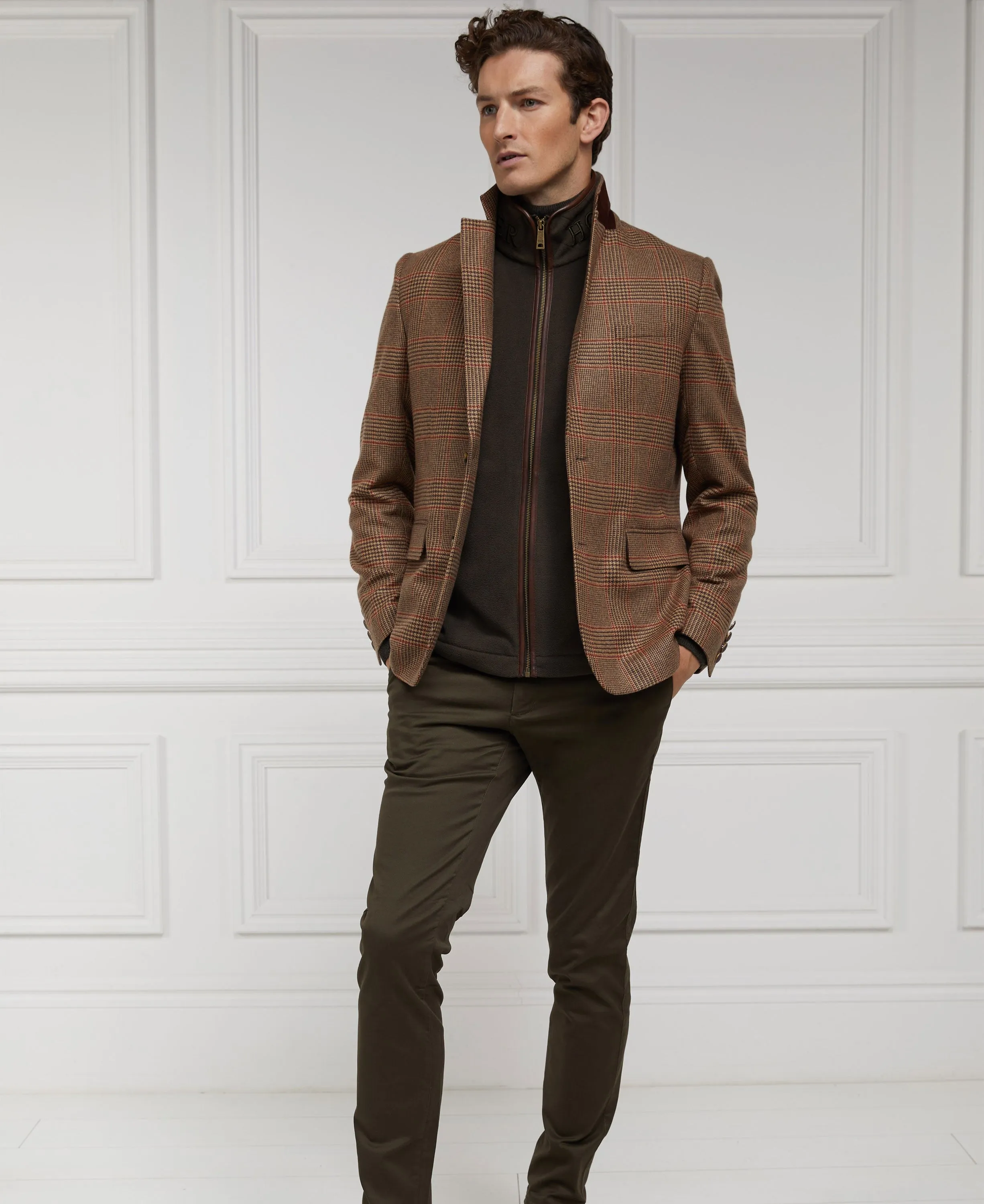 Men's Country Fleece Gilet - Khaki