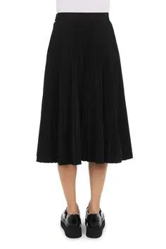 MSC-A0109 BLACK PLEATED SKIRT