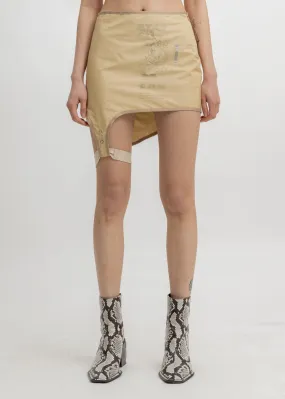 Nude Layered Garter Skirt