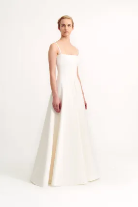 Oceana Bridal Dress in Ivory Single Wool Crepe