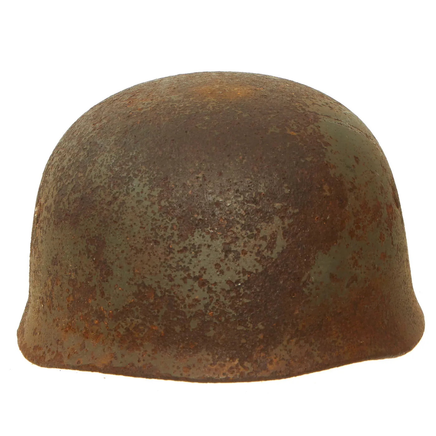 Original German WWII Battlefield Pick Up Relic M38 Luftwaffe Fallschirmjäger Paratrooper Helmet Shell - Size 68