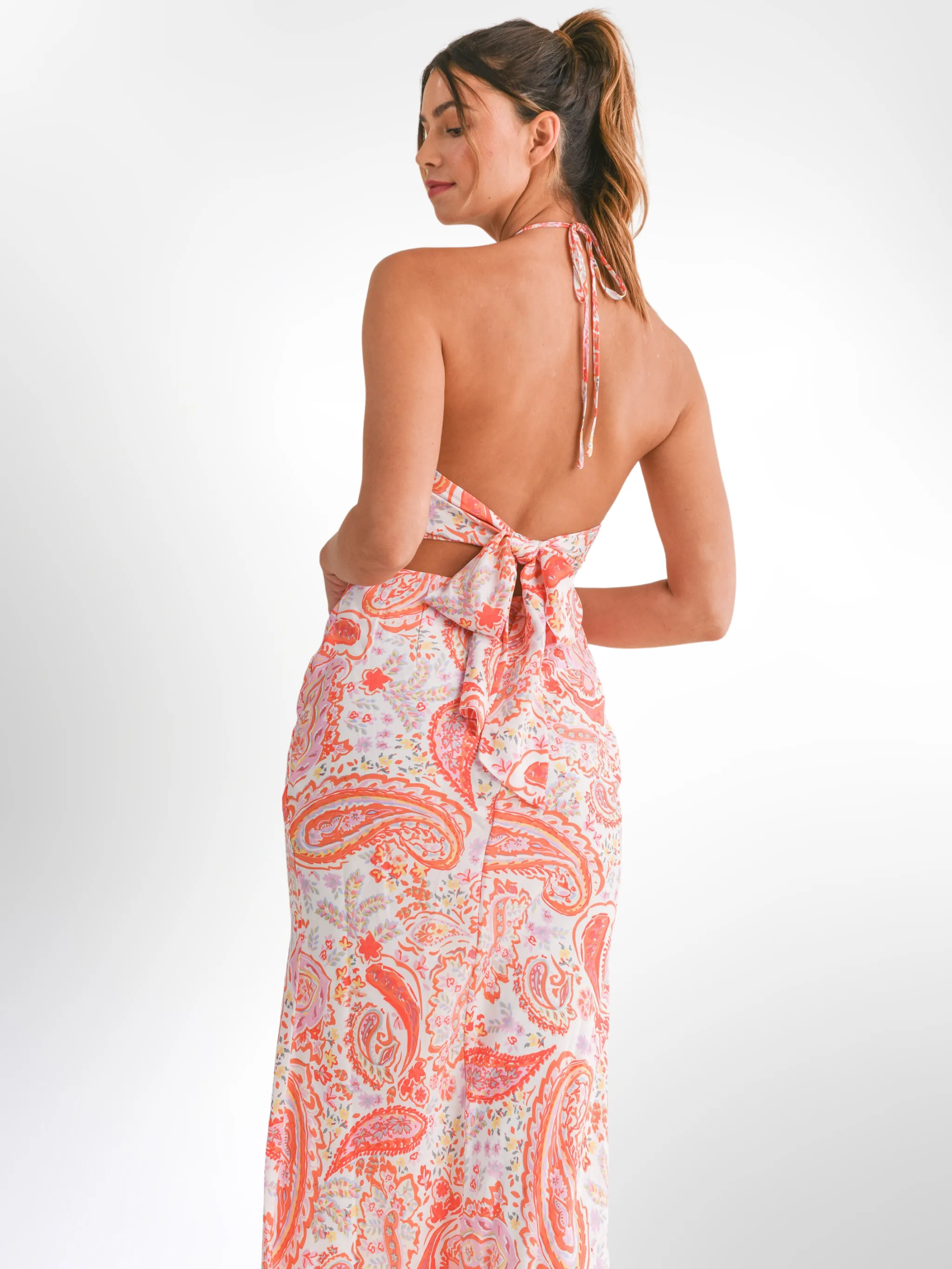 Pretty Paisley Midi Skirt