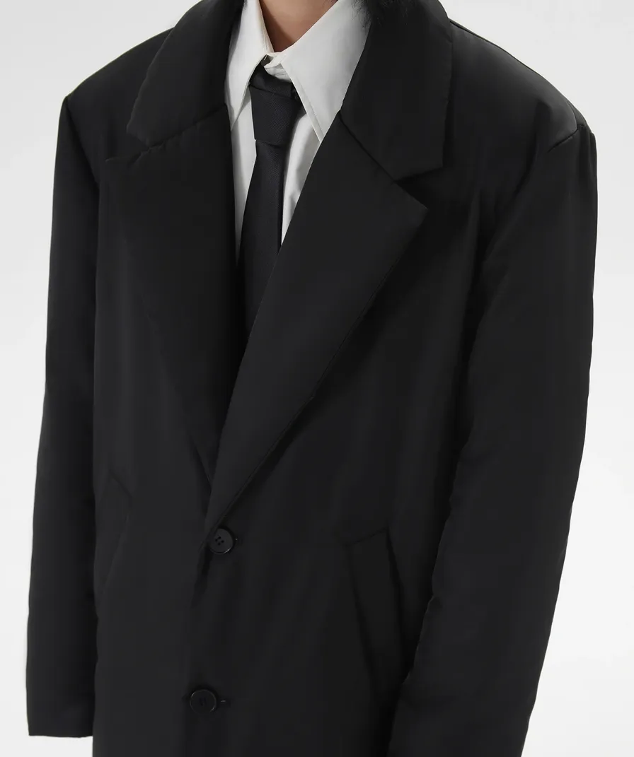 Puffer Single-Breasted Longline Coat