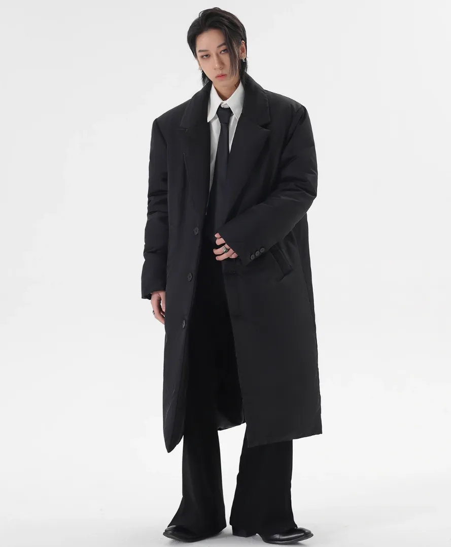 Puffer Single-Breasted Longline Coat