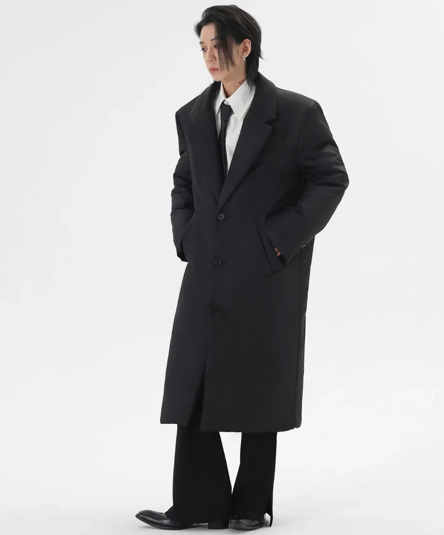 Puffer Single-Breasted Longline Coat