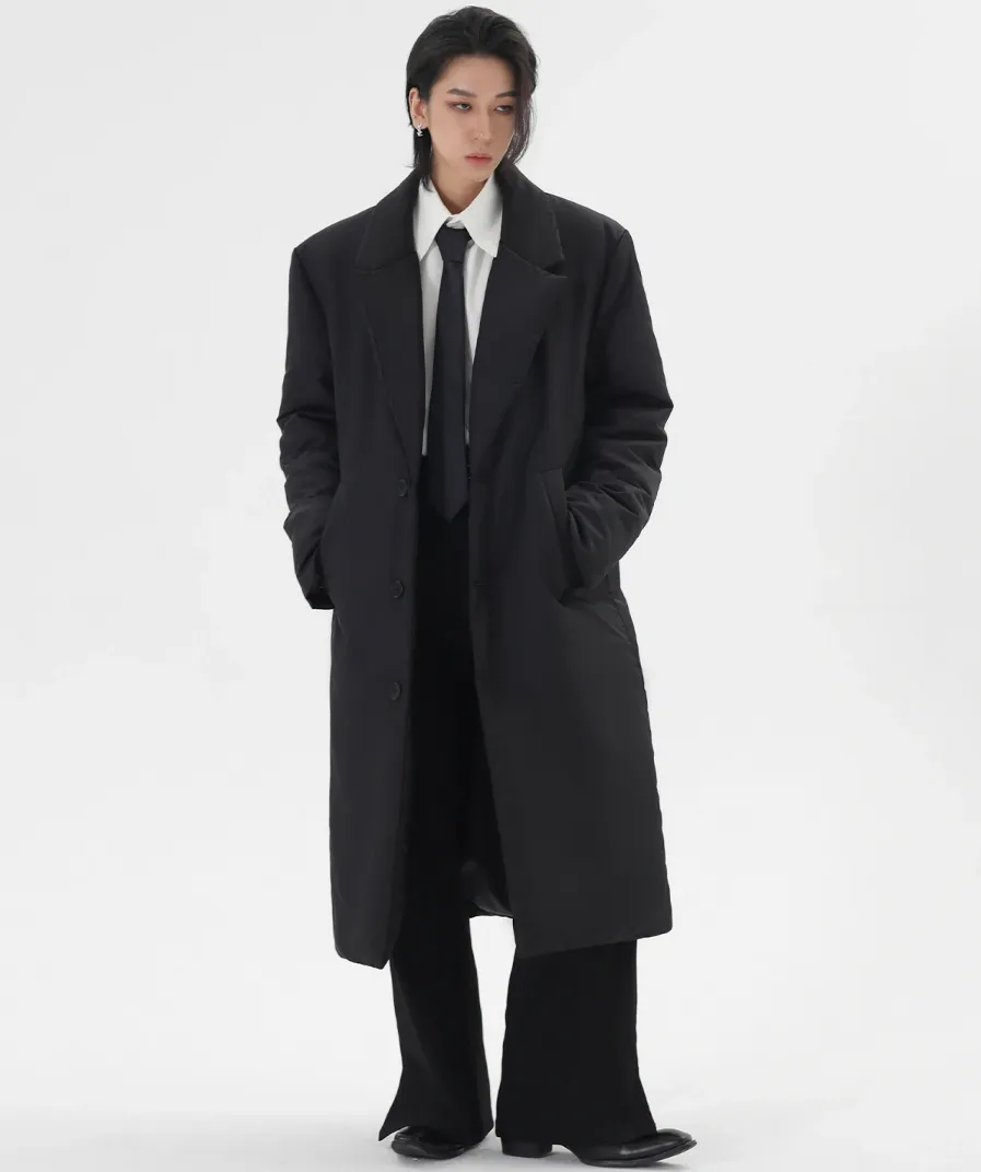 Puffer Single-Breasted Longline Coat