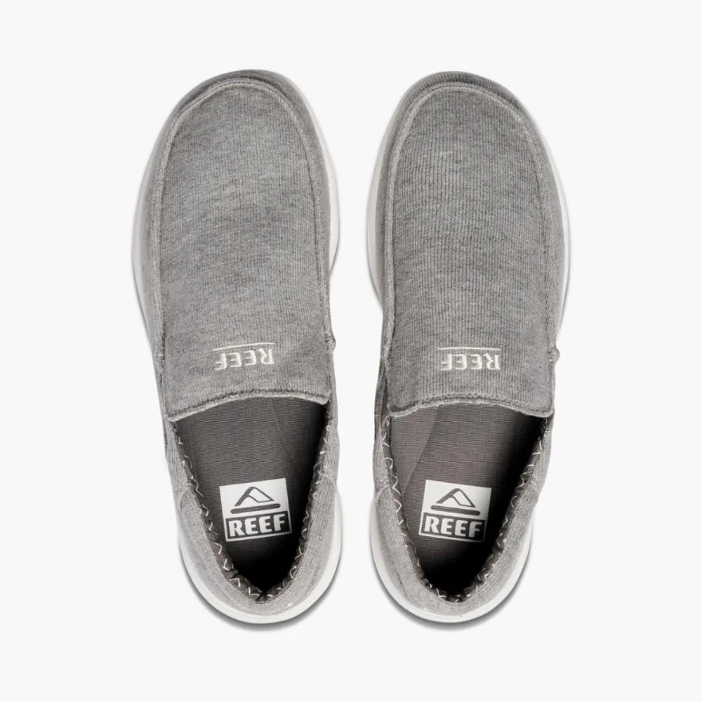 Reef Men's Cushion Coast Boat Shoes- Grey/ White