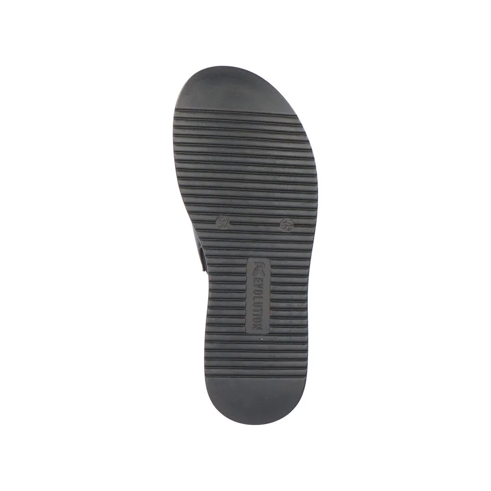 Rieker Evolution Ladies Buckle Trim Backless Sandal