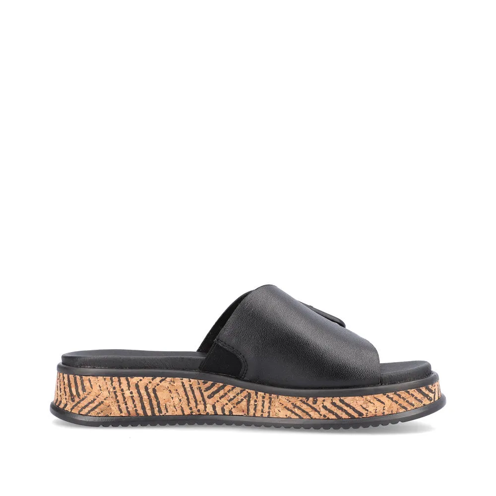 Rieker Evolution Ladies Buckle Trim Backless Sandal