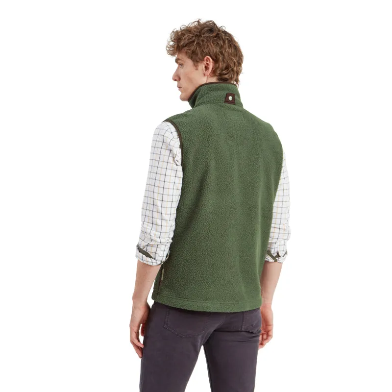 Schoffel Mens Oakham Retro Fleece Gilet - Woodland