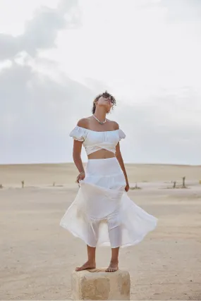 Shali White Skirt