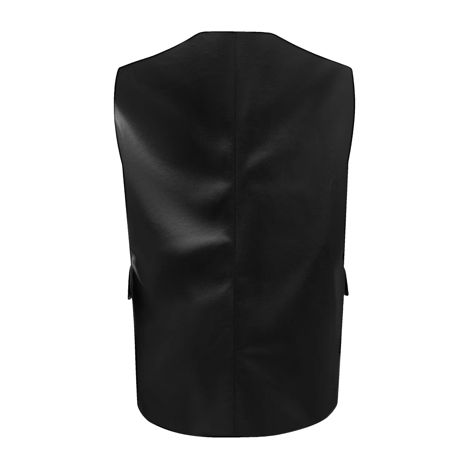 Sleeveless Faux Leather Loose Short Vest