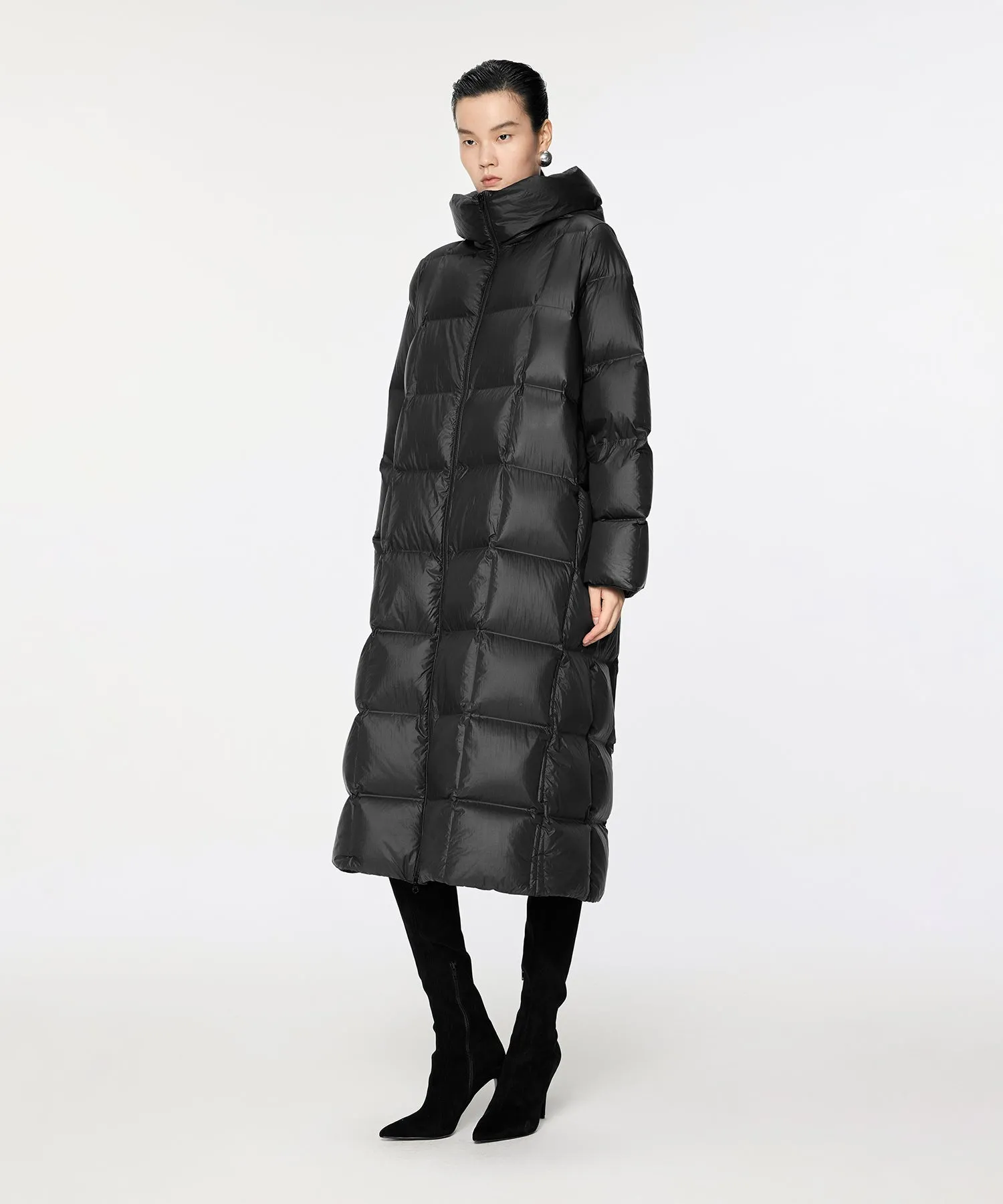 Slim-fit Long Down Coat