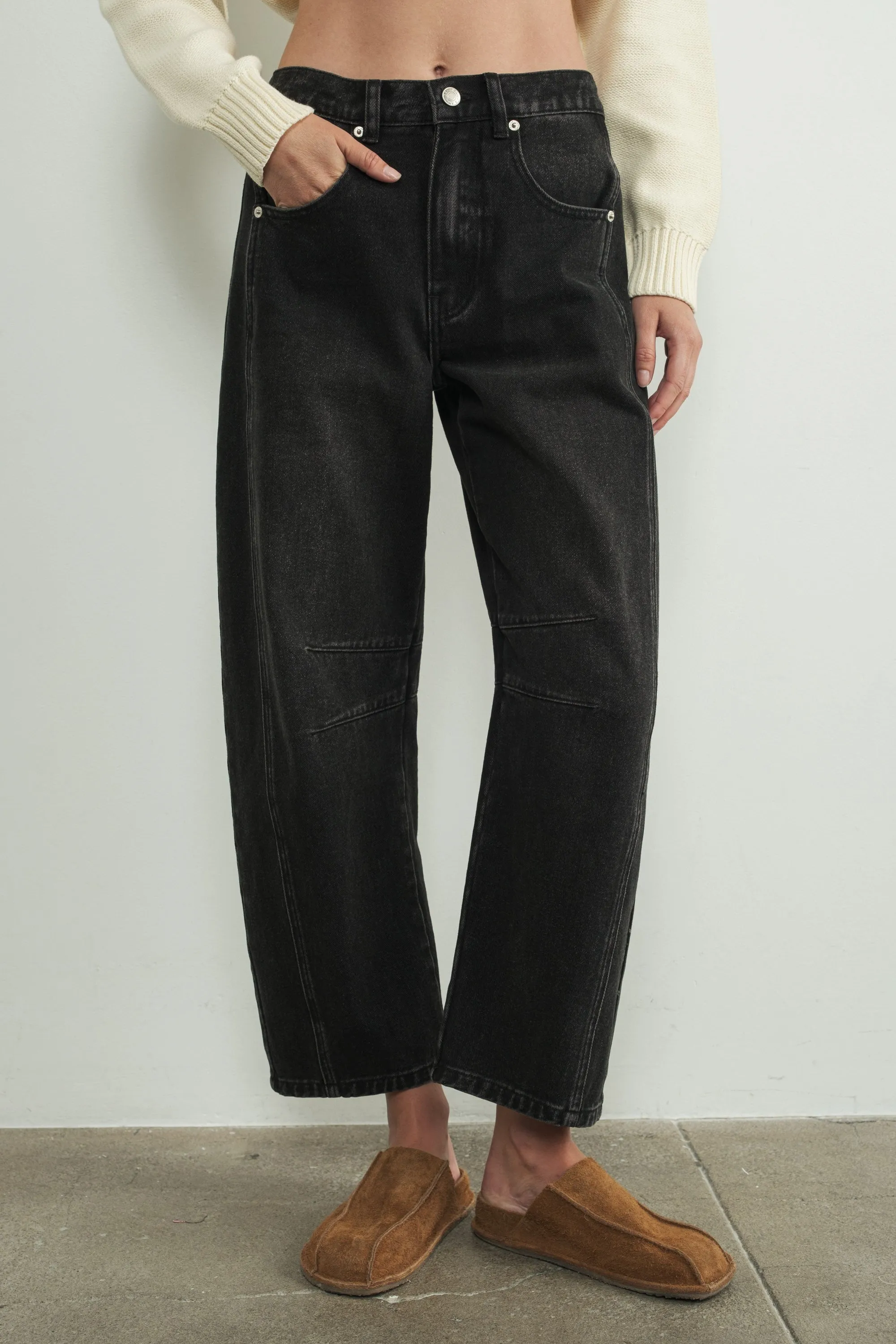 Slouchy Relax Fit Denim Pants