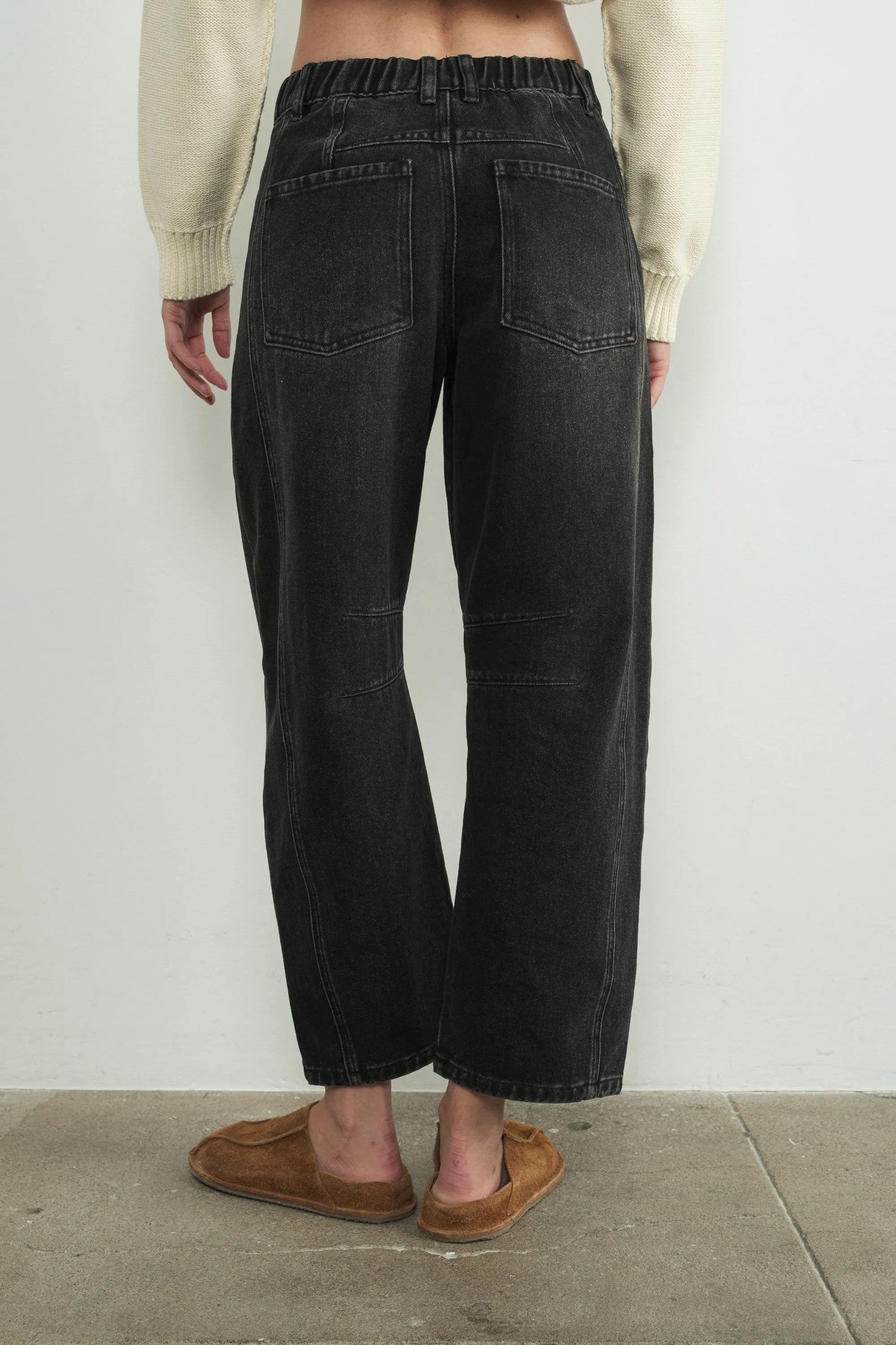 Slouchy Relax Fit Denim Pants