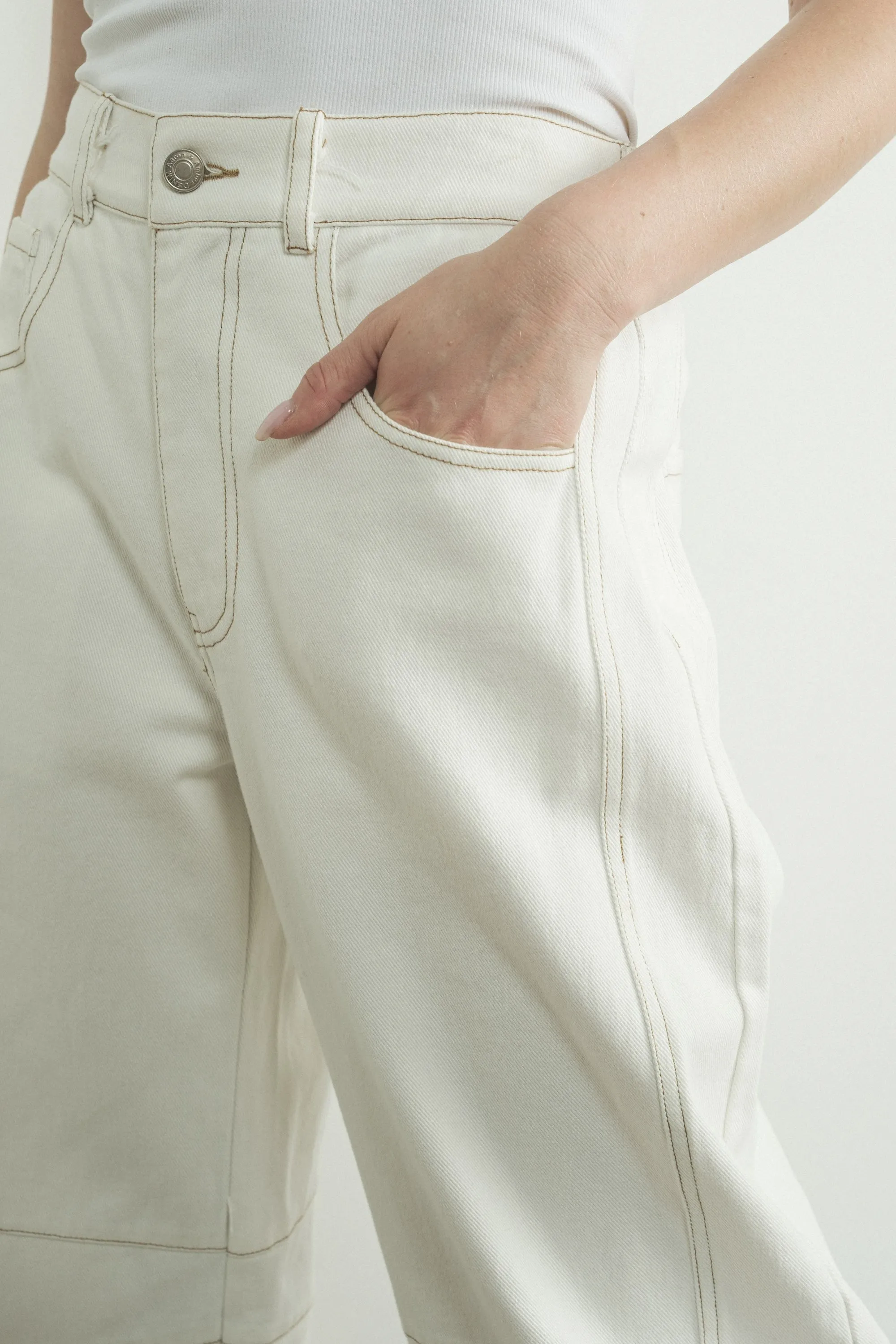 Slouchy Relax Fit Denim Pants