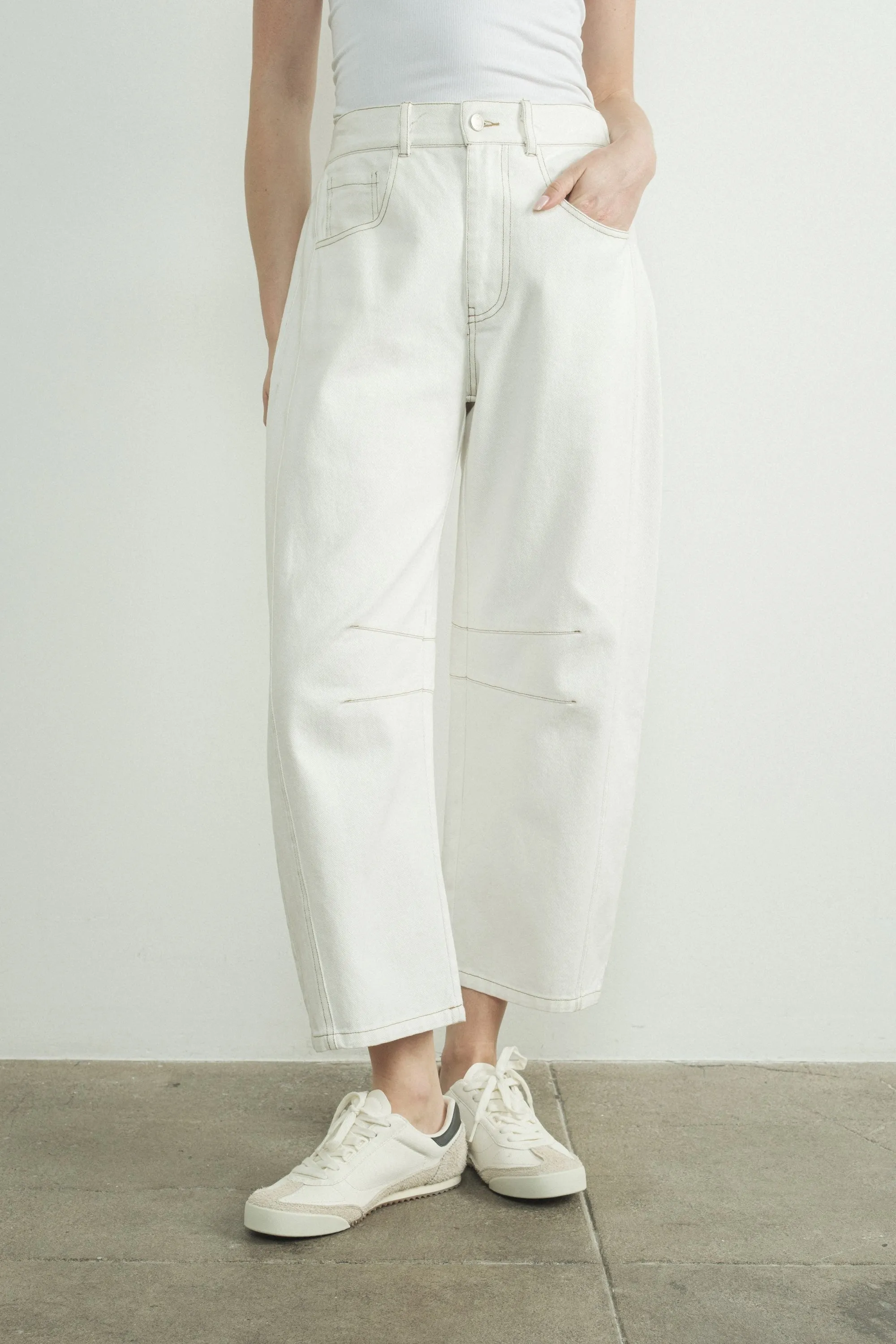 Slouchy Relax Fit Denim Pants