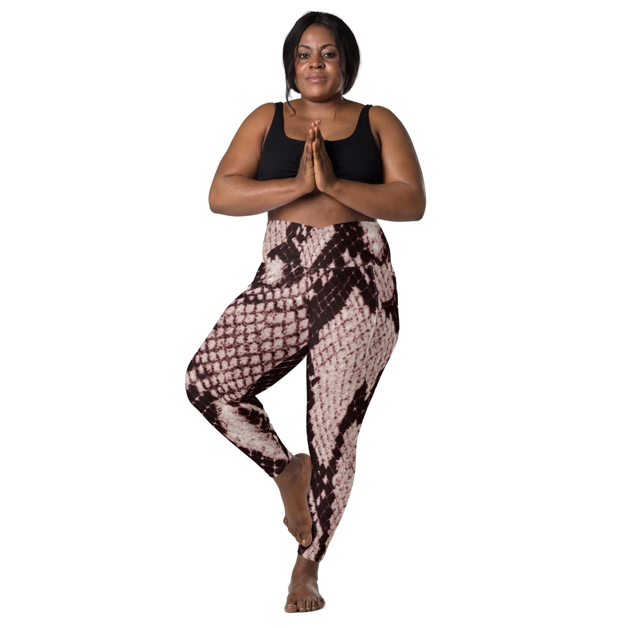 Snake Printed Leggings with Pockets, lioness-love