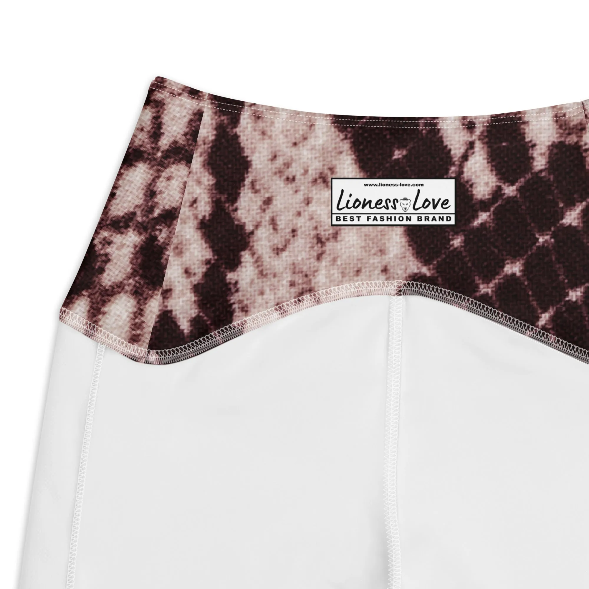 Snake Printed Leggings with Pockets, lioness-love