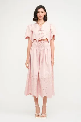 SOFIE THE LABEL MARGOT EYELET SET IN PINK