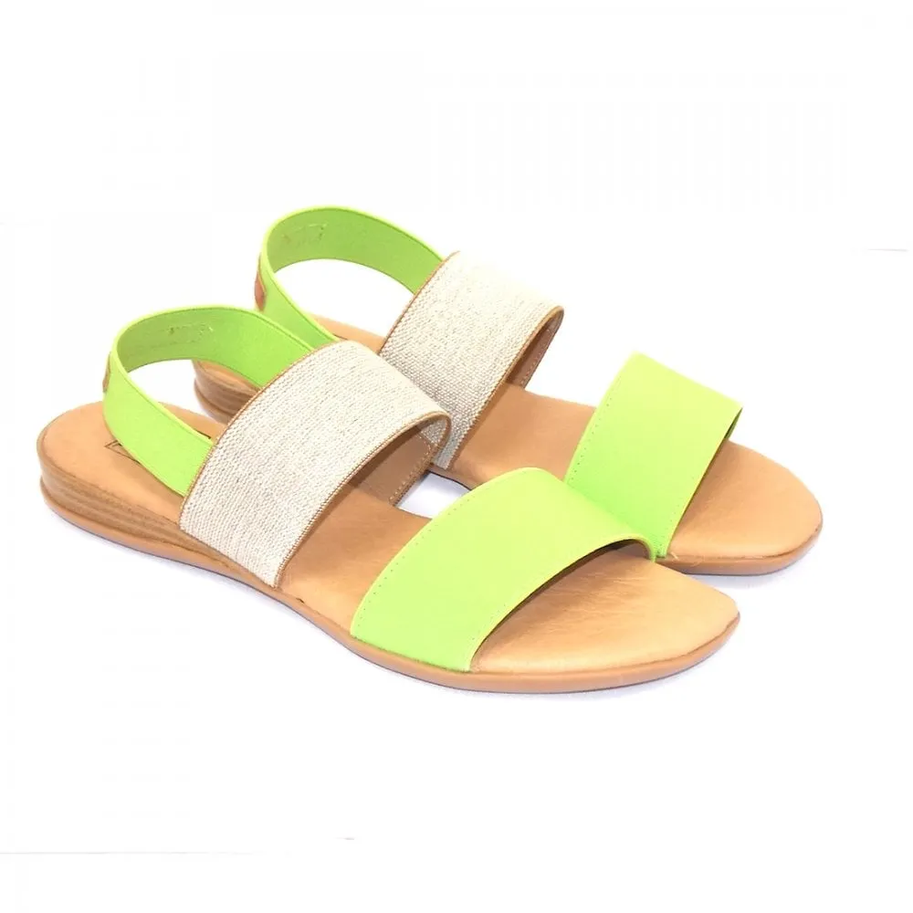 Stride Low Heel Elastic Strap Sandal