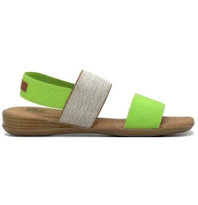 Stride Low Heel Elastic Strap Sandal