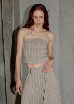Subject Bustier ~ Beige Check