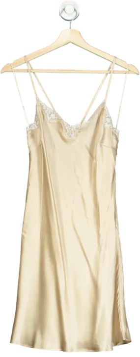Triumph Beige Satin Slip Dress UK M