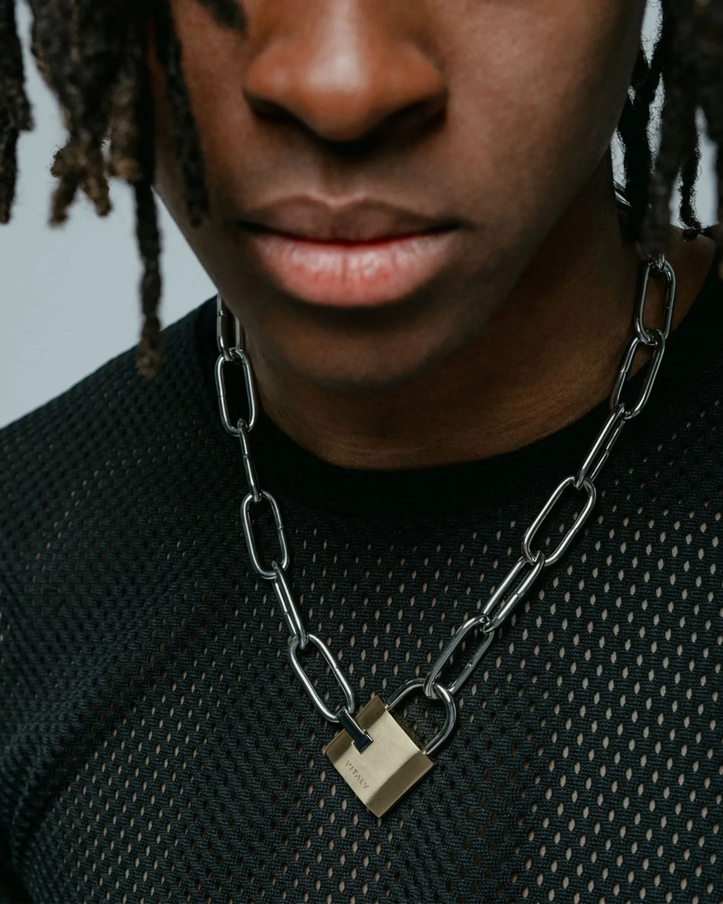 Vitaly Unisex Trespass Chain Necklace Stainless Steel