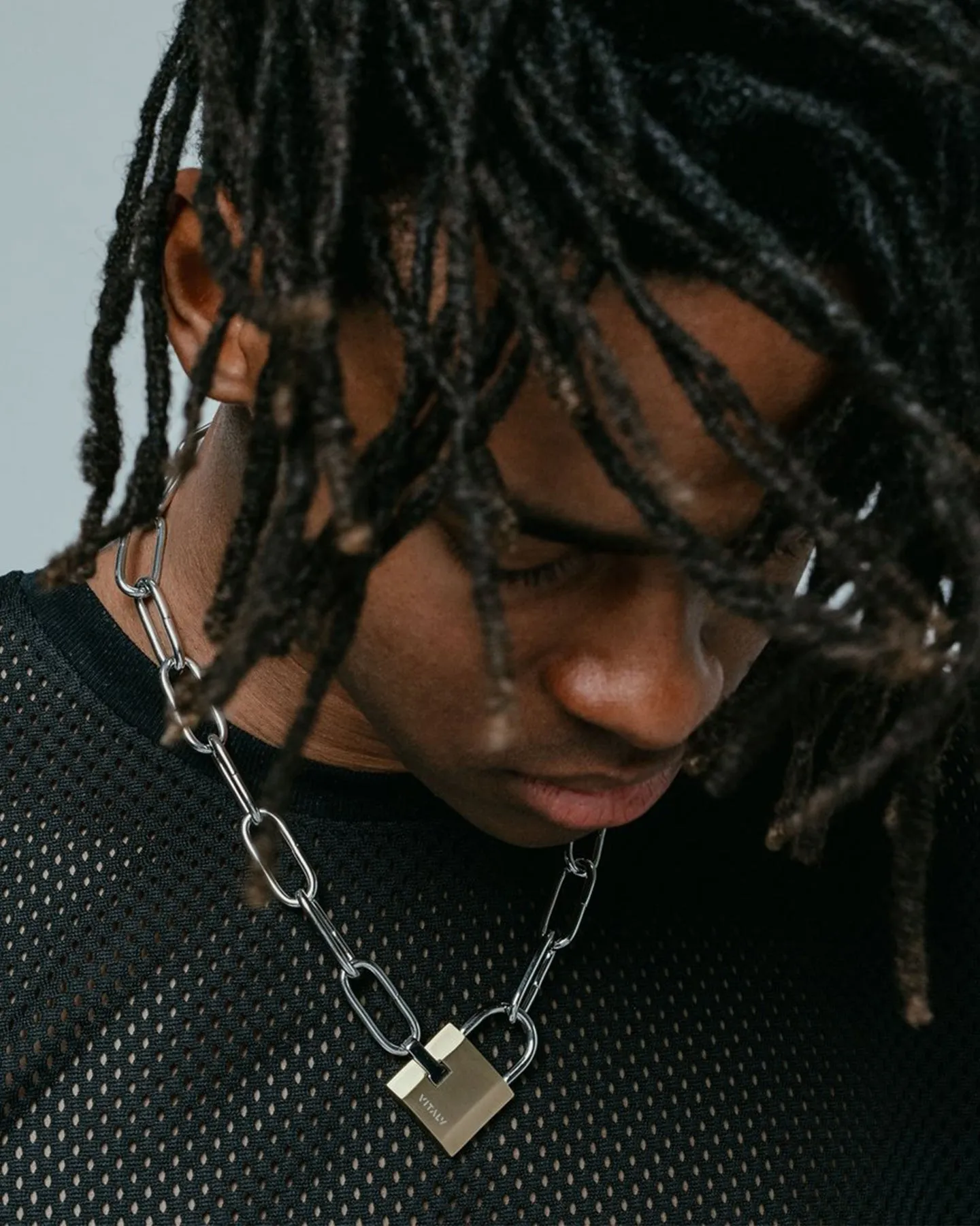 Vitaly Unisex Trespass Chain Necklace Stainless Steel