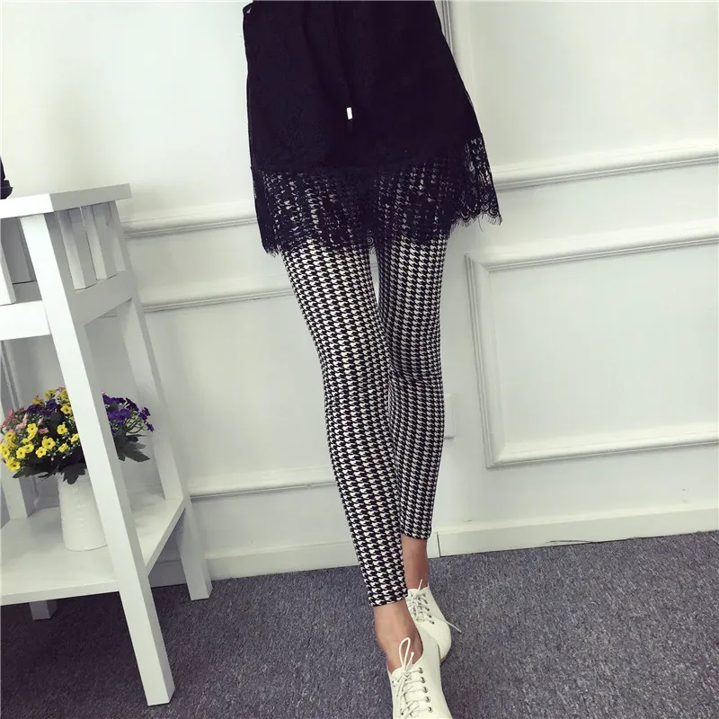 Women's Summer Casual Polyester High-Waist Leggings With Print